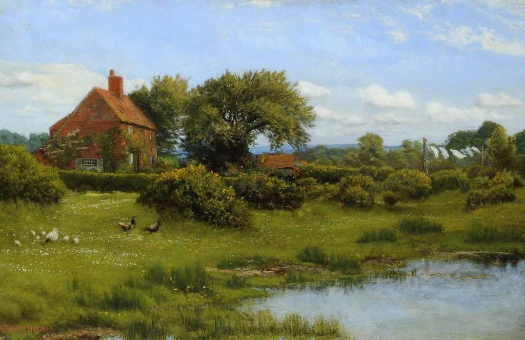 Un cottage con un laghetto, a Burghfield, vicino a Reading - National Trust